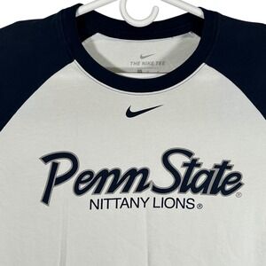 Nike Penn State Nittany Lions Baseball Raglan Tee Navy White Large 363583-10A